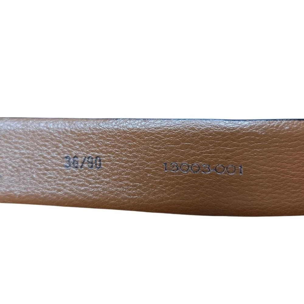 Joseph Abboud Men's 36/90 Black Leather Classic Dress Belt Handmade Italy Work